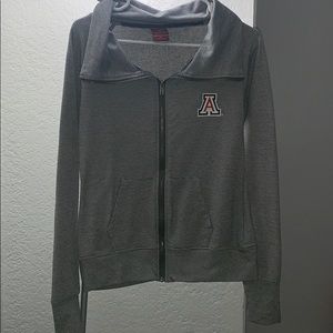 Arizona stripped zip up jacket